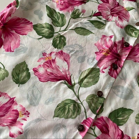 Two Palms button down tropical floral shirt, size 2XL - Picture 4 of 10